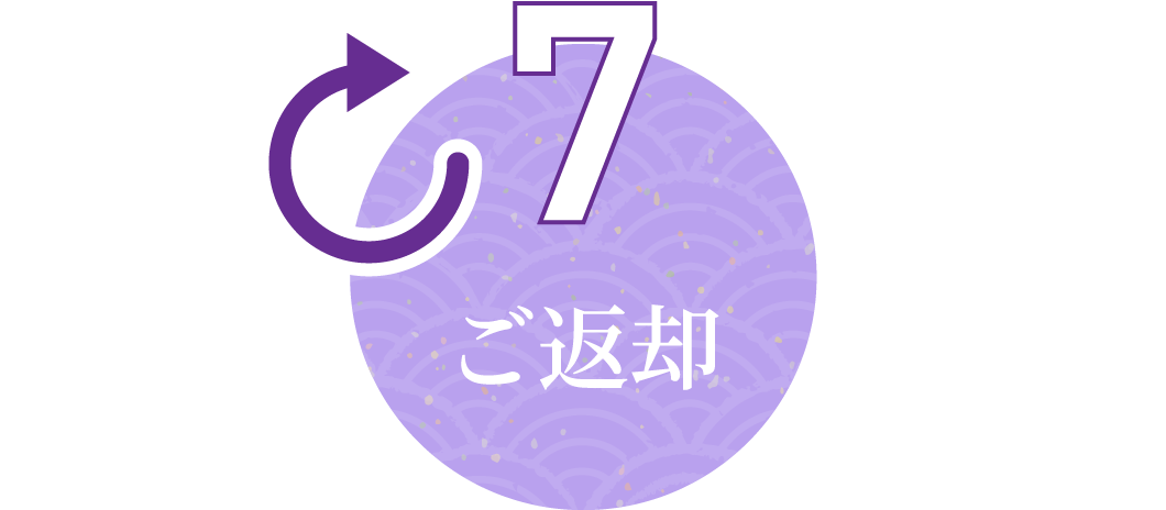 7 ご返却